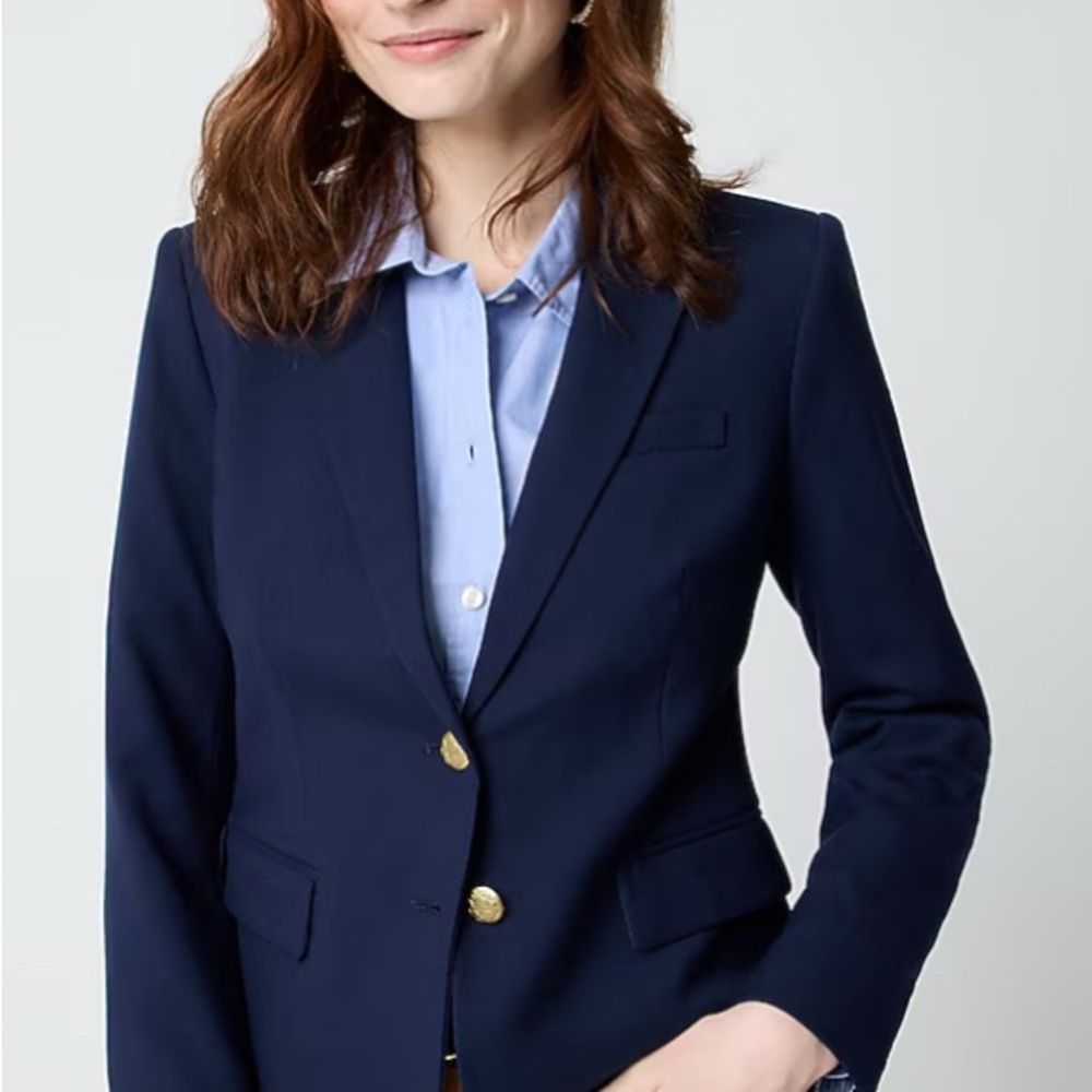 J. Crew Schoolboy Classic Navy Blazer with Gold Buttons - Picture 2 of 9
